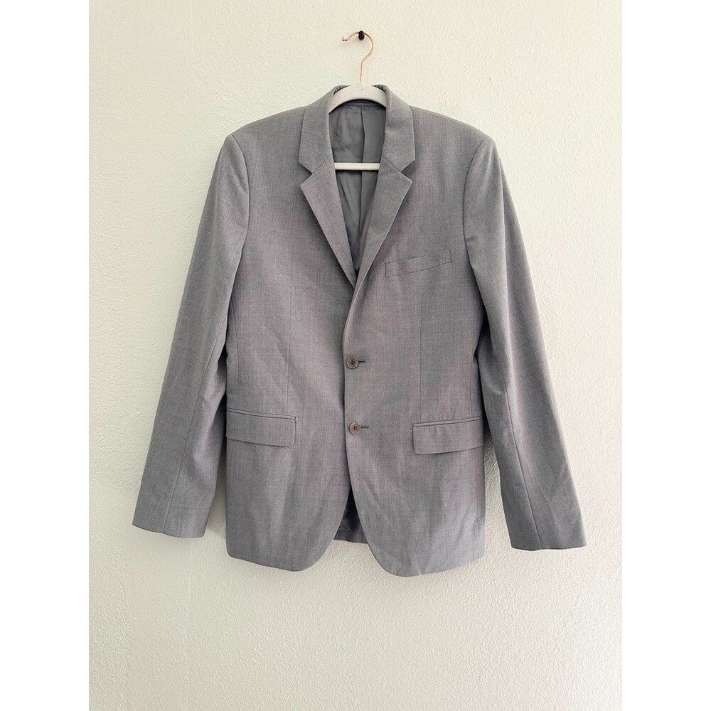 Theory Xylo NP Tailor Sport Coat Light Gray Two Button Career Men's 38 Regular